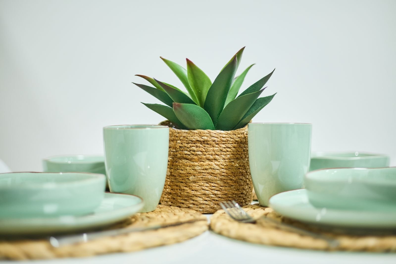 Detalle de la decoración de mesa - Apartamento Rector Cobos